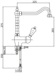 ��������� CEZARES VINTAGE-LSM2-03/24-Sw ��� �����������, ������ ������, ������ 24���/����� Swarovski