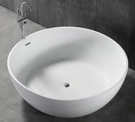 Ванна акриловая Abber (1500х1500) отдельностоящая, слив-перелив, белая AB9279