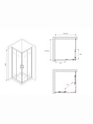 ������� ������ ABBER Schwarzer Diamant AG02080B5 (800�800�1900) �������, ��. 5�� ����������/������