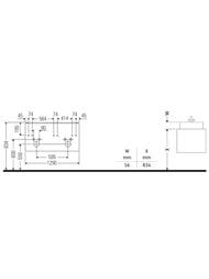 ����� ��� �������� Duravit Brioso (1290�479�553) ���������, 4 �����, ����� ������ BR410601022