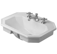 Умывальник DURAVIT 1930 Series 580х470х225 1отв. под смес.,2намеч., перелив 0476580000