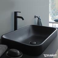 Раковина DURAVIT HAPPY D.2 PLUS 600х400 шлифованная, накладная, антрацит матовый 2359601300