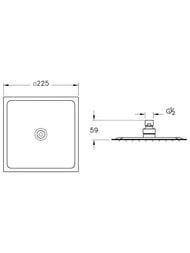 ������������ ������� �������� VitrA Square A49310EXP � ����������� ������� ������ ������