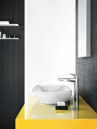 Смеситель Hansgrohe Logis 71091 для умывальника, высокий фиксированный излив, без донного клапана