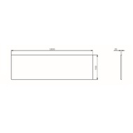 Панель фронтальная для ванны AM.PM X-Joy 1800х800 мм, цвет белый W94A-180-080W-P